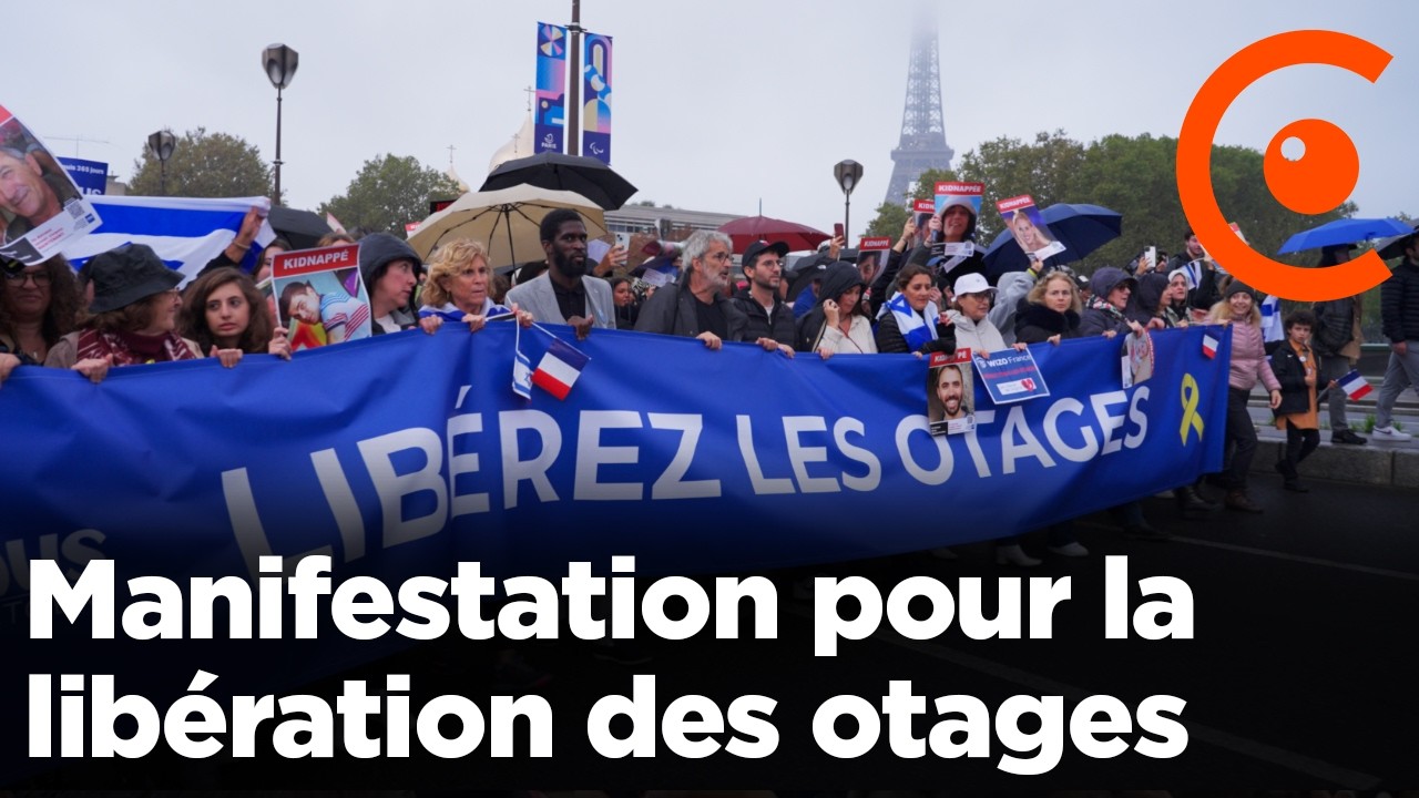 Manifestation pour la libération des otages Israéliens du Hamas - Paris - 6/10/2024