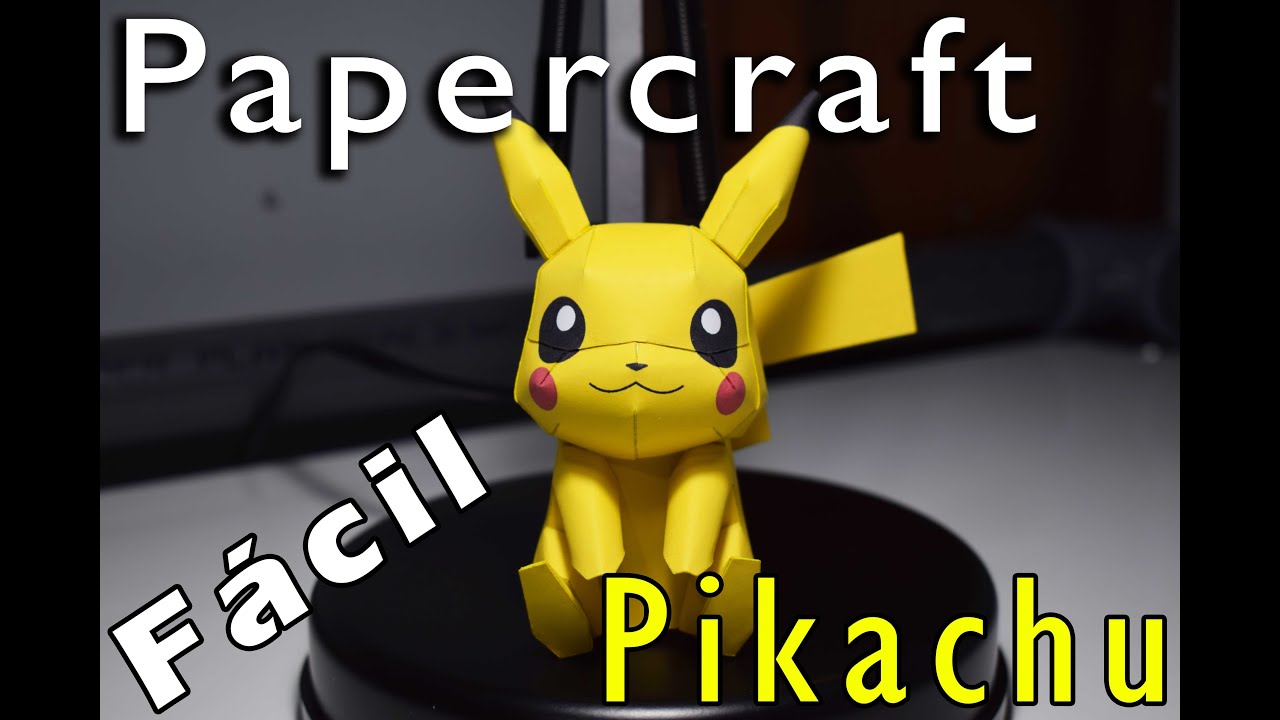 Como hacer a Pikachu de Papercraft | Fácil | TUTORIAL