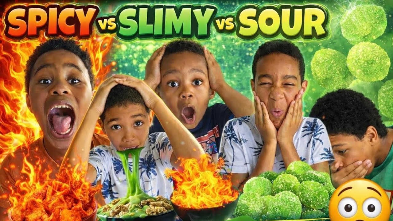 Kids Try Spicy, Sour & Slimy Foods | Extreme Food Challenge (Funny Reactions)