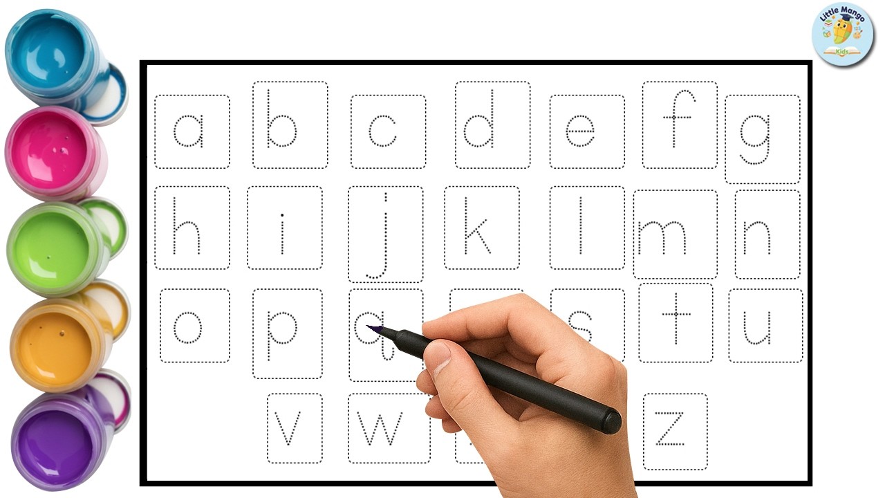Learn Small ABC Letters for Kids | Alphabet Tracing a to z | Lowercase Learning for Toddlers
