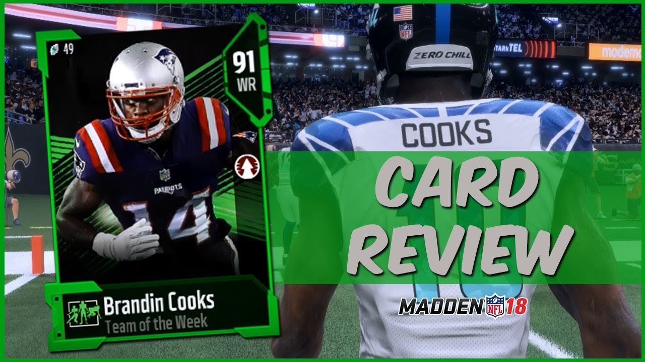 MUT 18 Card Review | TOTW Brandin Cooks Gameplay + Card Review