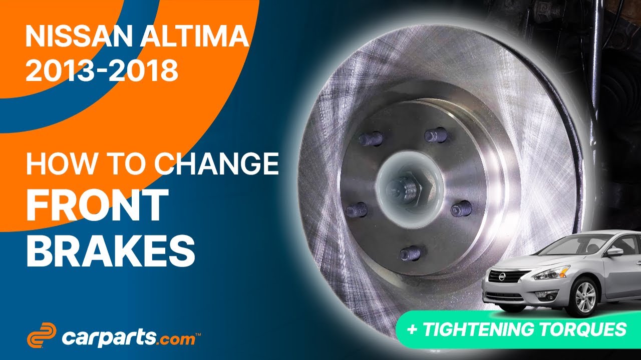 How to replace the Front Brakes 2013-2018 Nissan Altima 🚗