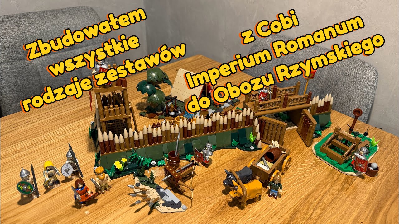 Ob&oacute;z Rzymski z Imperium Romanum od Cobi - zbudowałem wszystkie rodzaje potrzebnych set&oacute;w