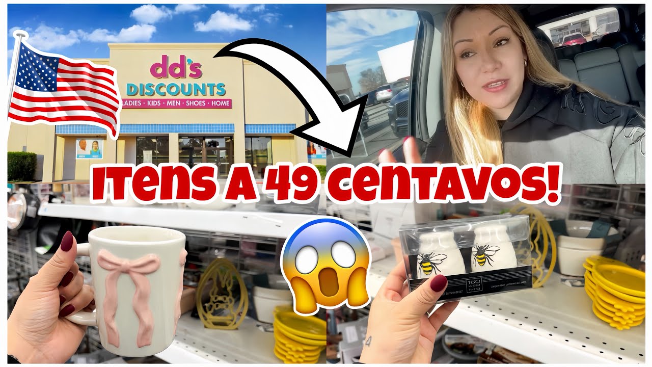 MEGA PROMOÇÃO DA DDS DISCOUNTS 😱 ITENS A 0.49$ - FAZENDO COMPRAS NA DDS DISCOUNTS NOS EUA 🇺🇸