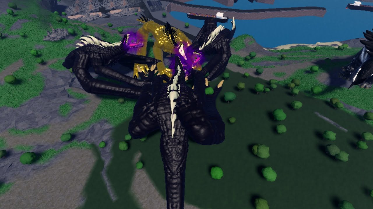 Giant leviathan army capture the server (Roblox Kaiju bloodbath)