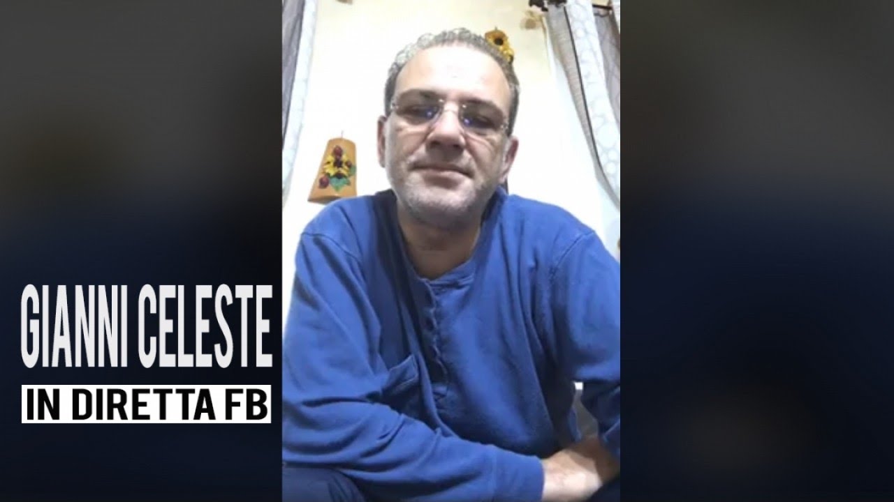 GIANNI CELESTE COMUNICA CON I FANS IN DIRETTA FB