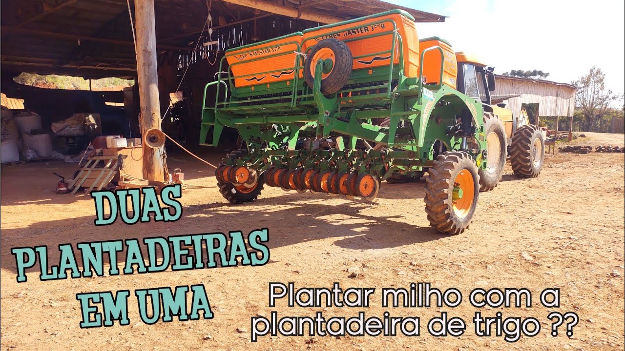TRANSFORMANDO PLANTADEIRA DE INVERNO PARA PLANTAR SOJA E MILHO