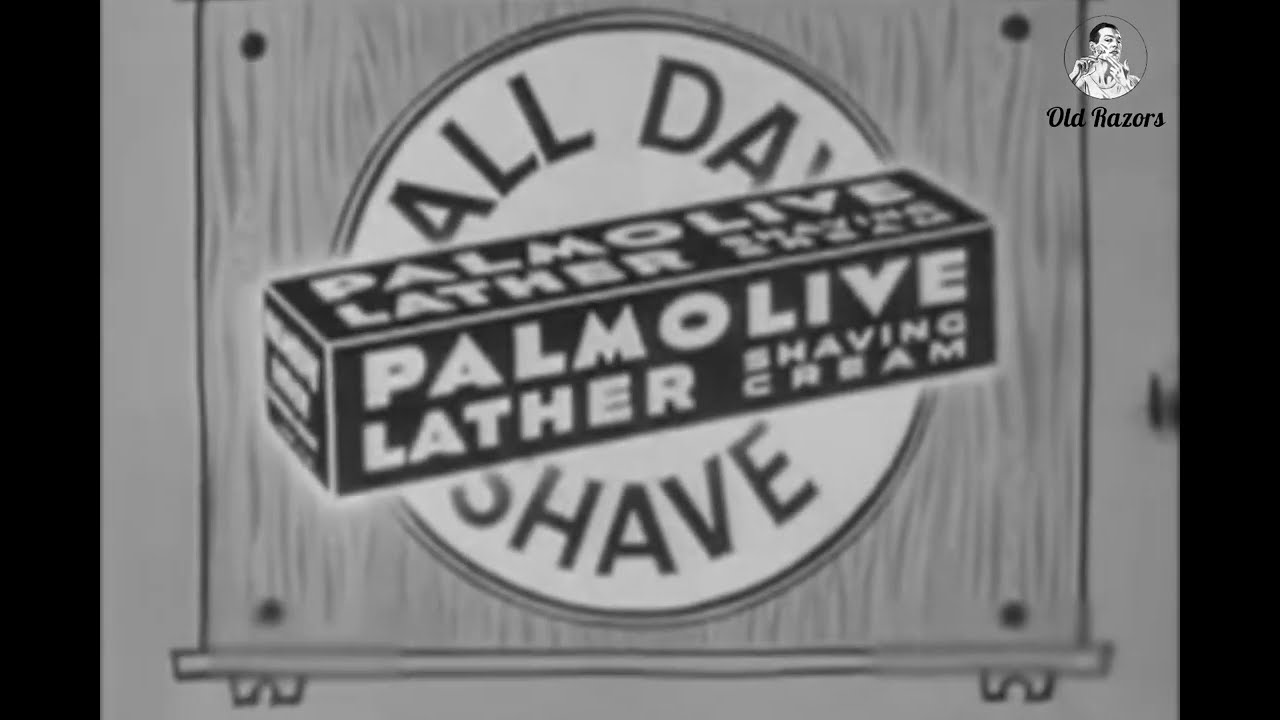 50s Palmolive Lather Shaving Cream TV Commercial #wetshaving #ad #razor #vintage #safetyrazor