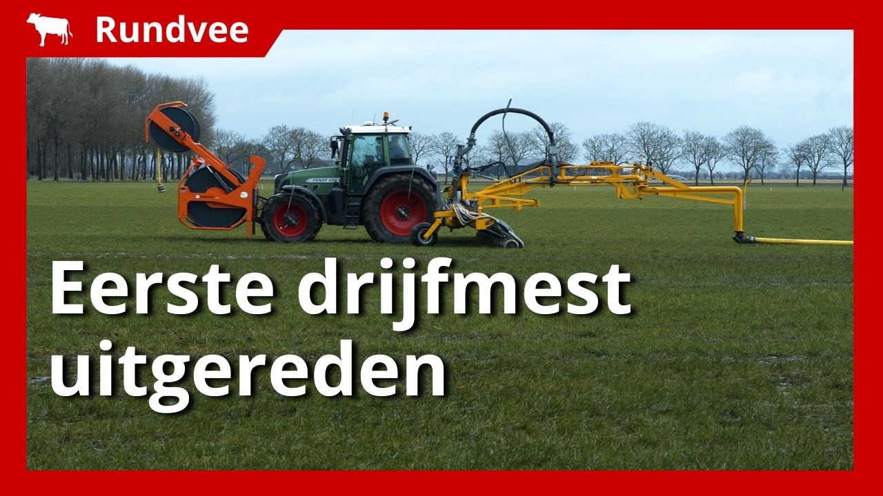 Eerste drijfmest uitgereden: “De mestkelder zat ook wel vol”