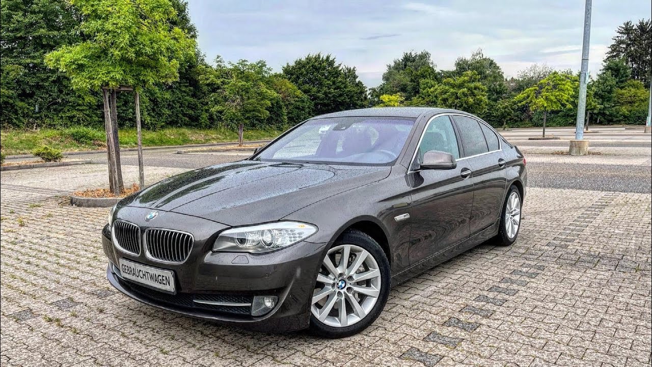 Осмотр BMW 535d F10 в седане и  хорошей комплектации из Германии