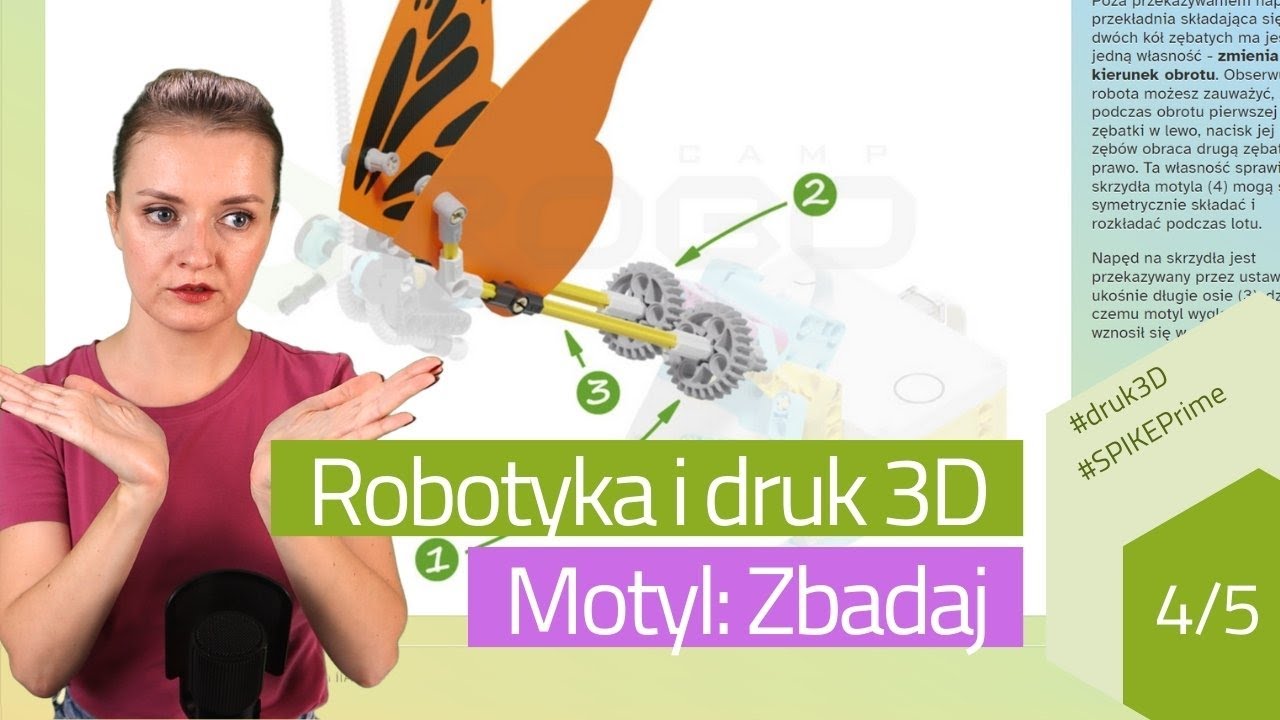Druk 3D i Motyl SPIKE Prime – część 4/5 – Zbadaj