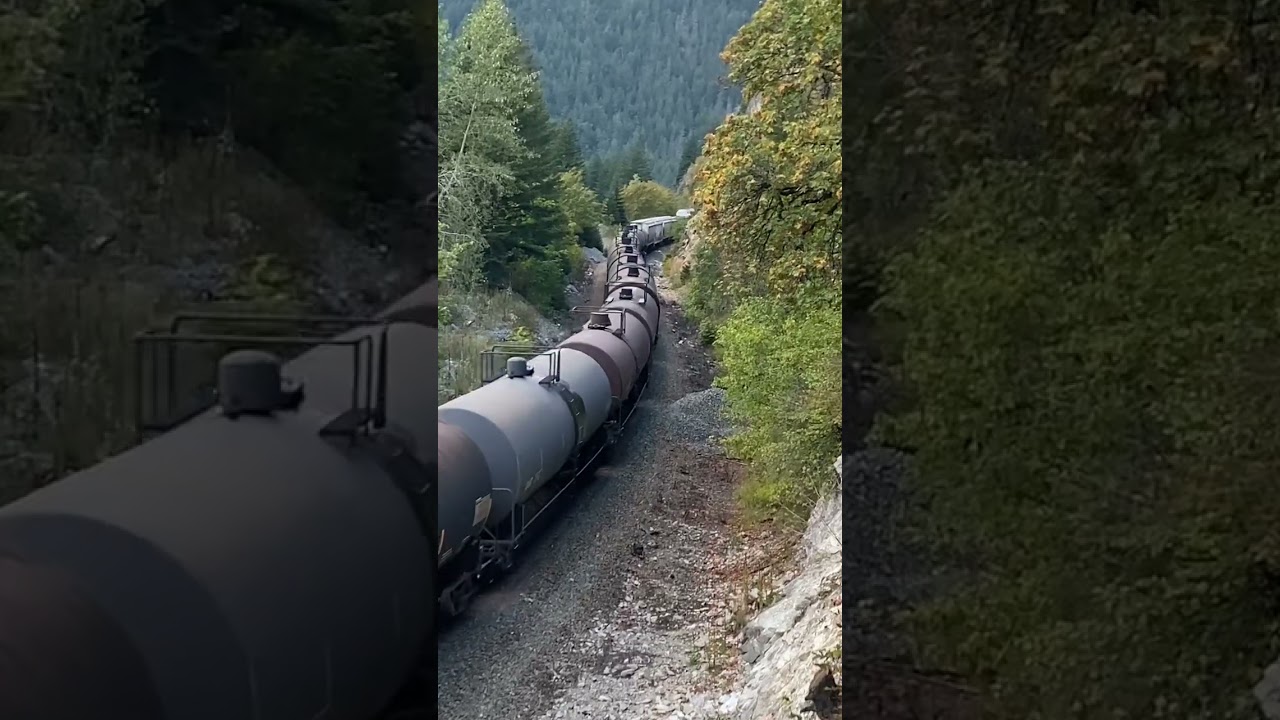 MIXED FREIGHT THRU CURVES #shorts