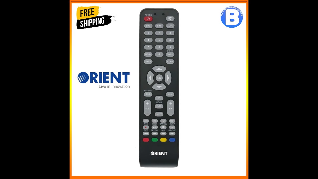 Orient Remote Control For LCD TV With 3D Button | Orient LED Original Remote 100%