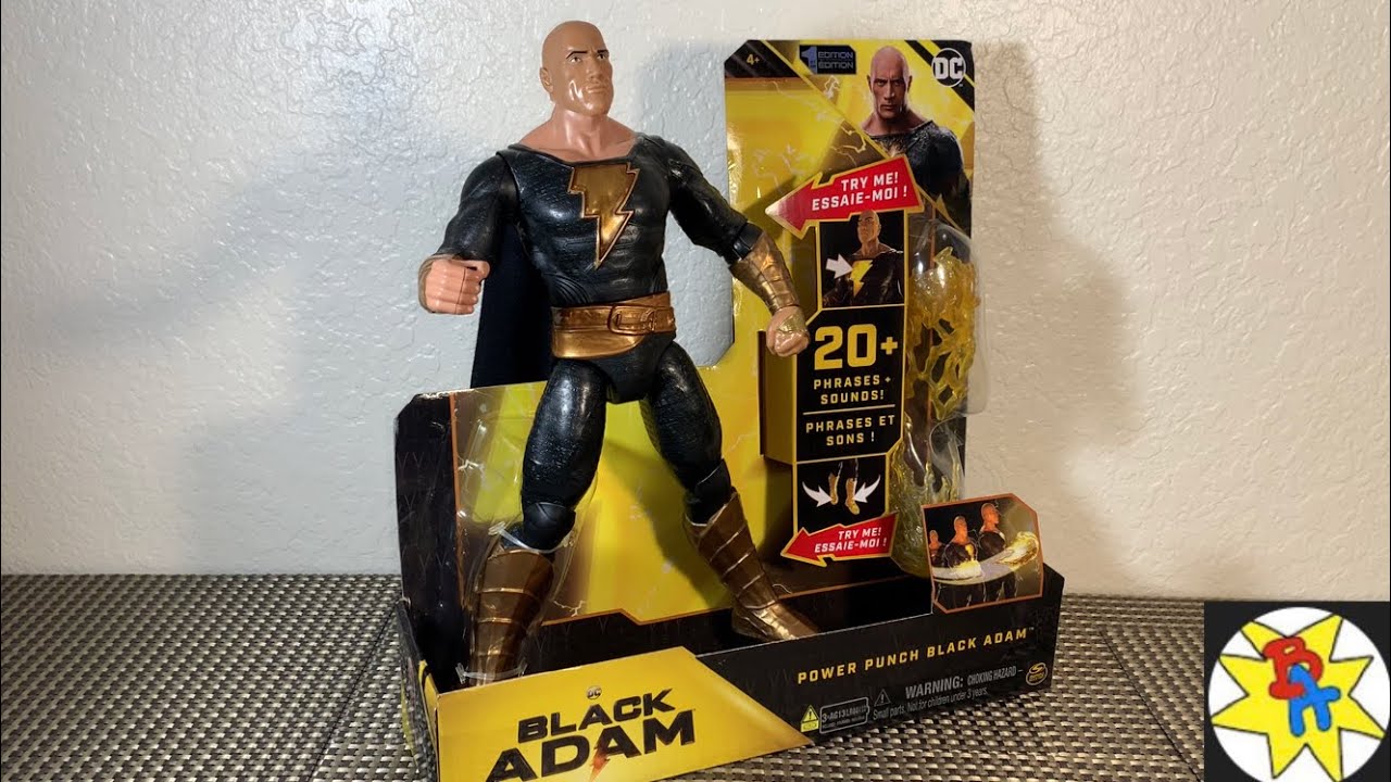 Power Punch Black Adam Movie Figures 2022 Spin Master 12” DC Dwayne Johnson