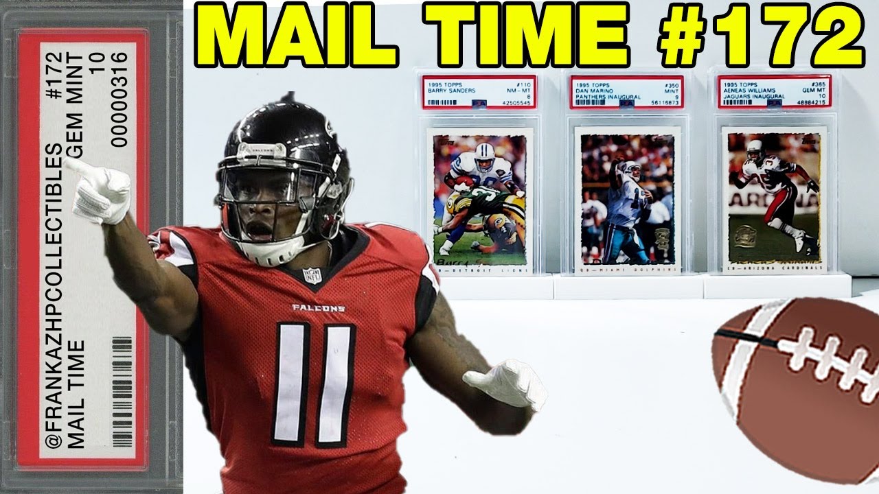 Football Mail Time with 1 Printing Plate, 1 Autographed Mini Helmet, (8 Slabs & 2 Raw Cards)
