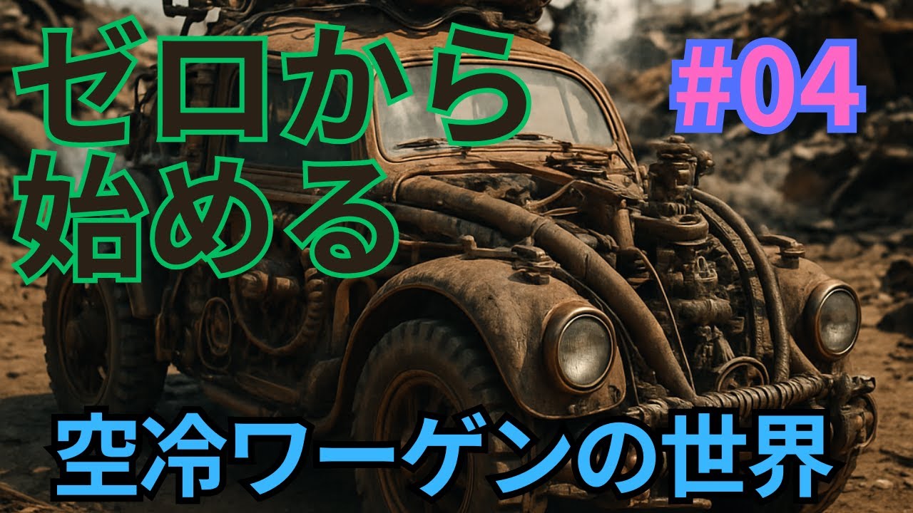 「ブレーキO/H編スタート。見た目を上回る内部の錆び！この動画を観た後、あなたのワーゲンは果たして安心して乗れますか？」ゼロから始まる空冷ワーゲンライフ　ヘンテコ02　Ep4