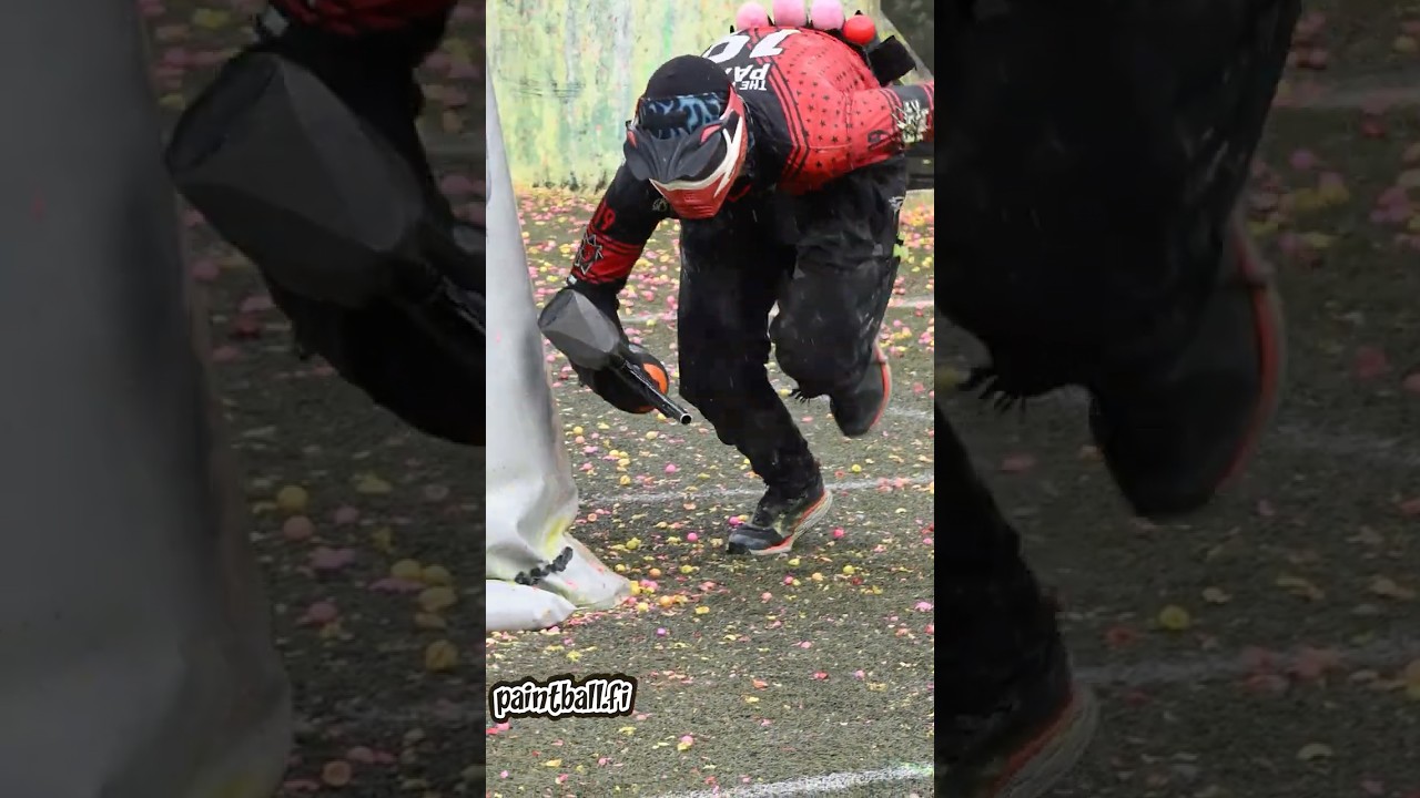 Paintball dive to snake in slow motion #shorts #paintball #finnishpaintball #paintballfi