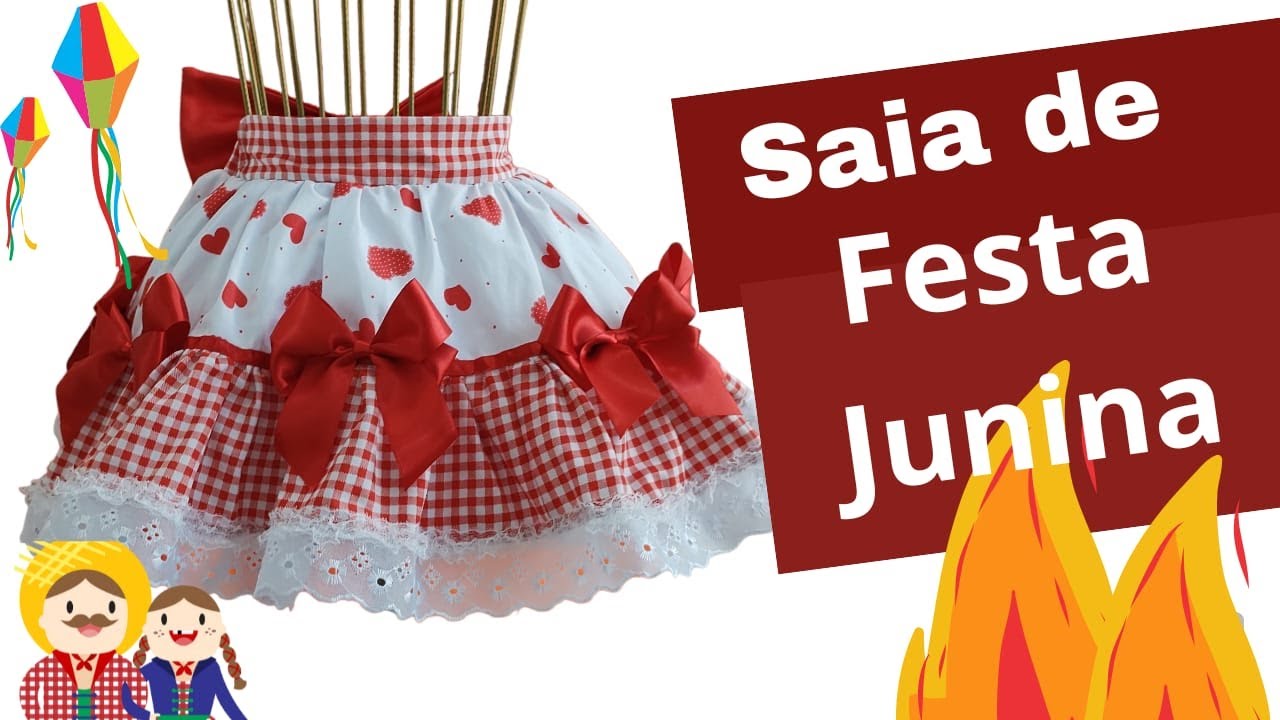 Saia para festa Junina - infantil
