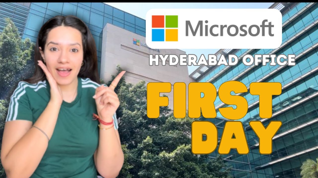 My First Day at Microsoft Hyderabad Office |Campus-Tour |Party