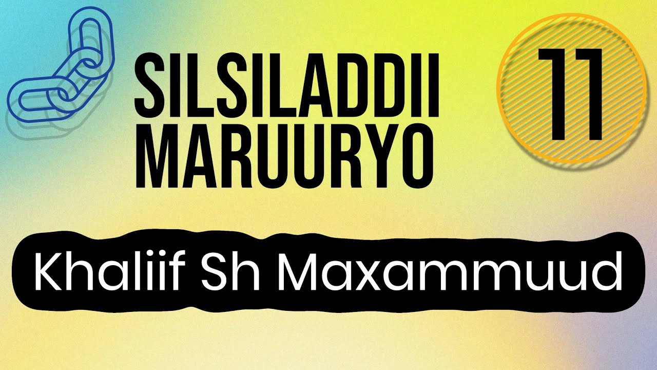 Silsiladdii Maruuryo ( Hurgumo) |  Khaliif Sh Maxamuud | Gabayga 11aad, Jawaabtii Cali Afyare 
