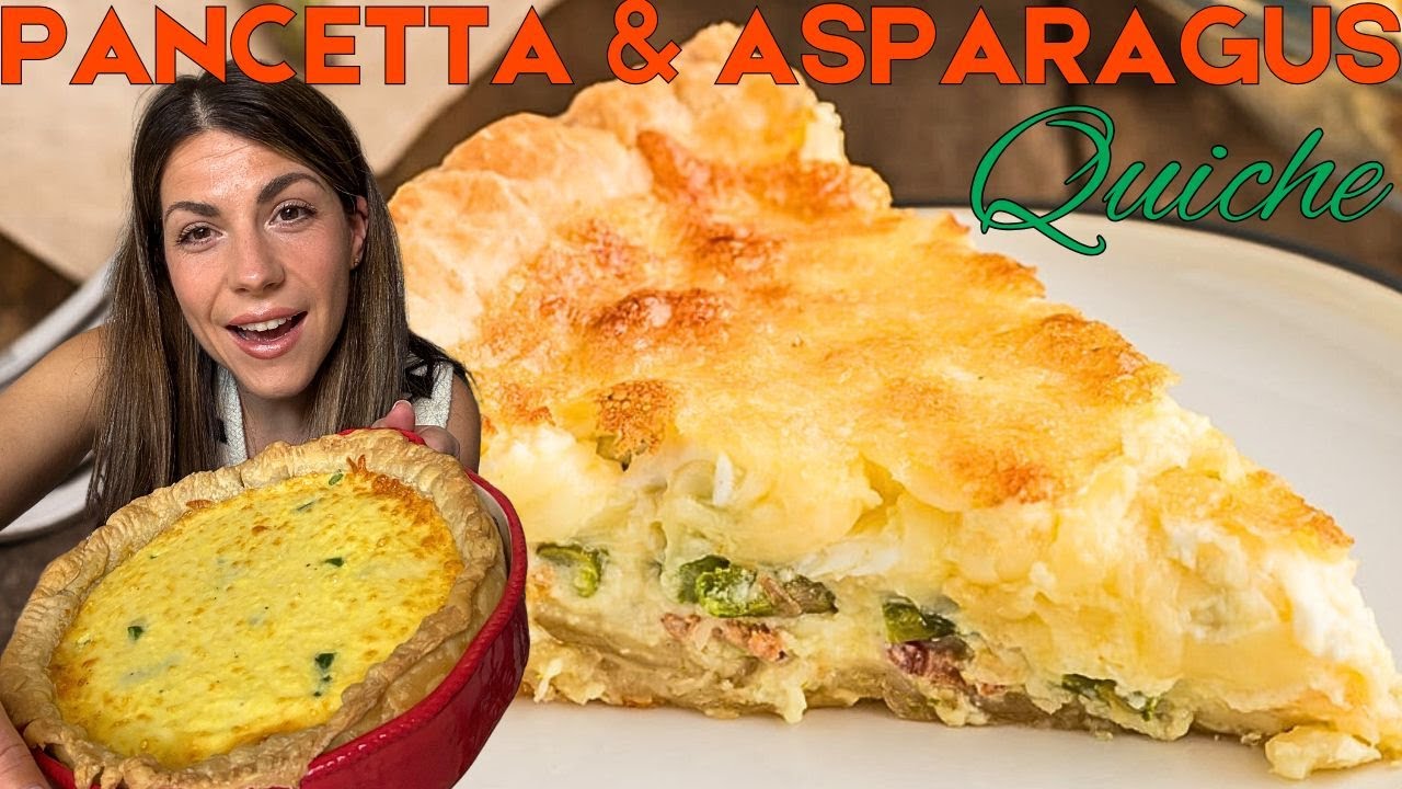 EASY PANCETTA AND ASPARAGUS QUICHE - AN ITALIAN IN MY KITCHEN