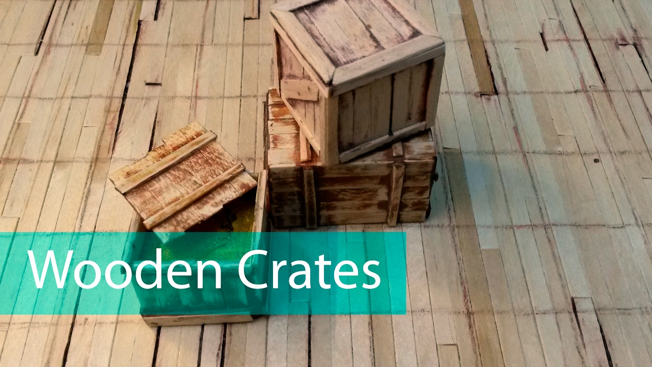 Miniature Props - Wood Crates - ep07
