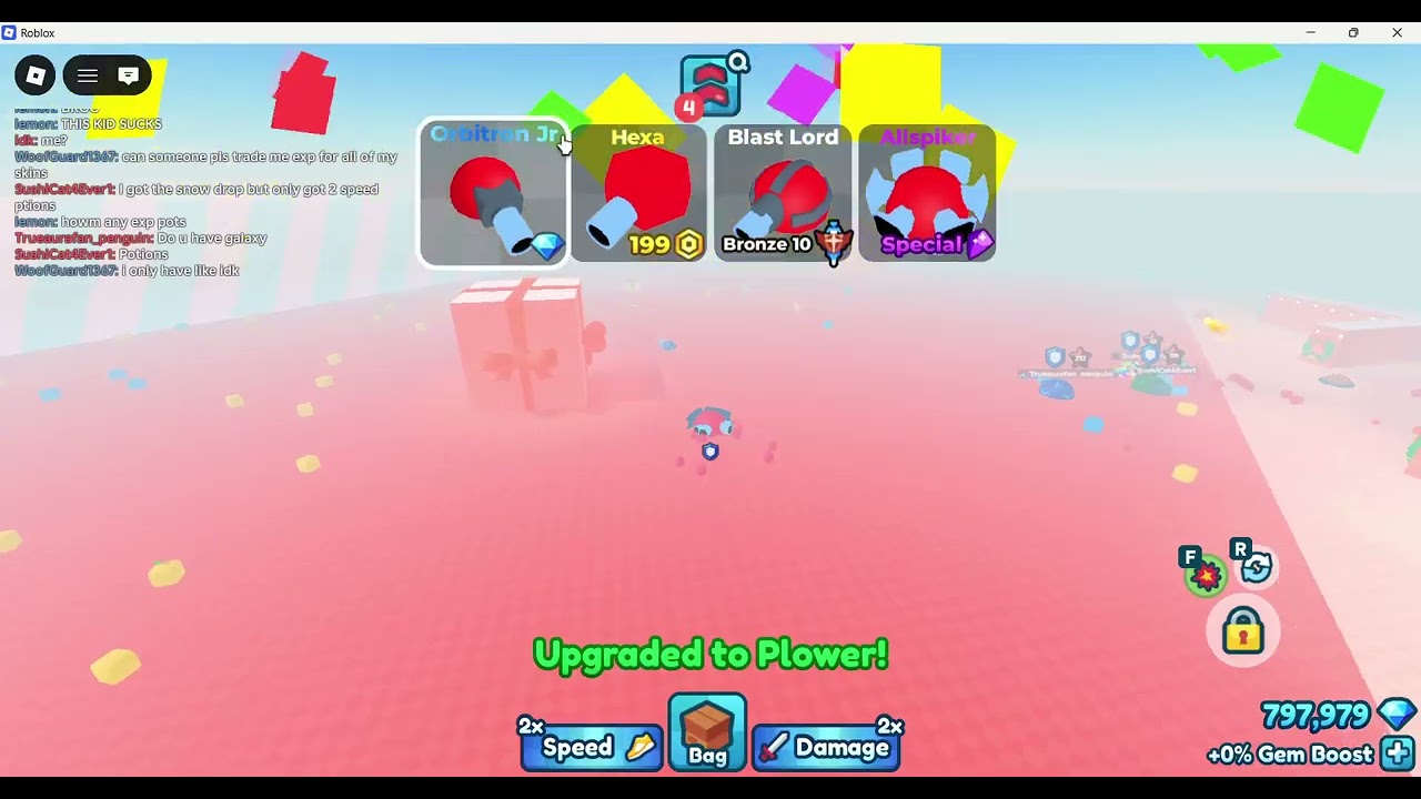 I used the speed glitch tanks in tank game!