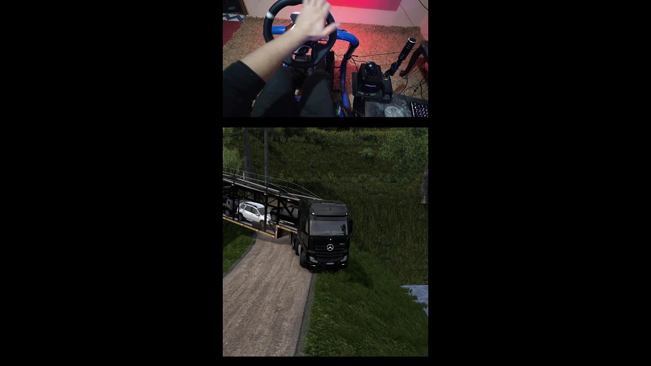 ets2 insane road drive moza r5 gameplay vertical
