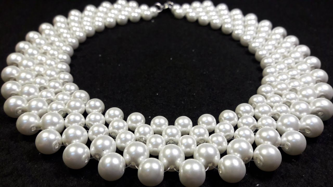 Hermoso y Elegante Collar de Perlas....Clase #22!!!
