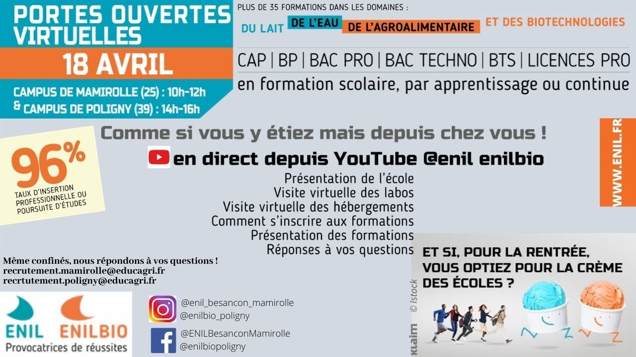 JPO Virtuelle ENILBIO Poligny