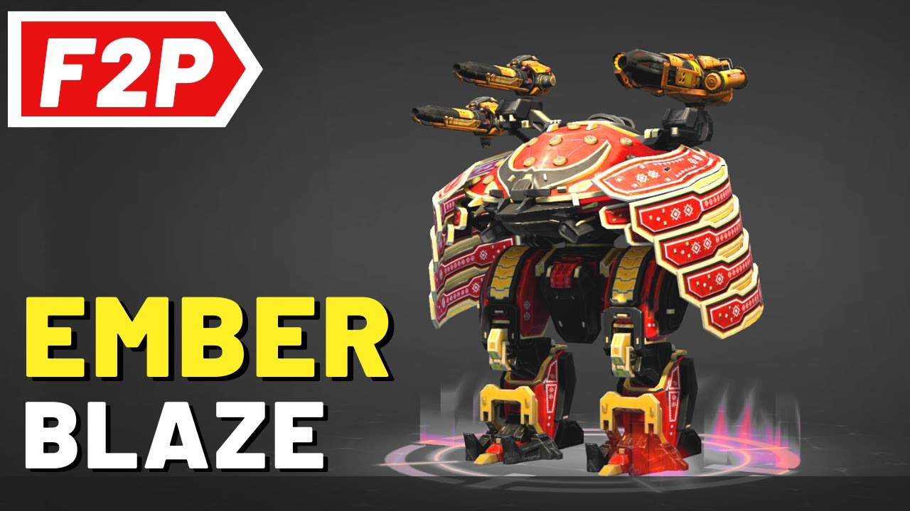 Revenant with Ember & Blaze - War Robots Free to Play Hangar Gameplay (No Commentary) WR F2P