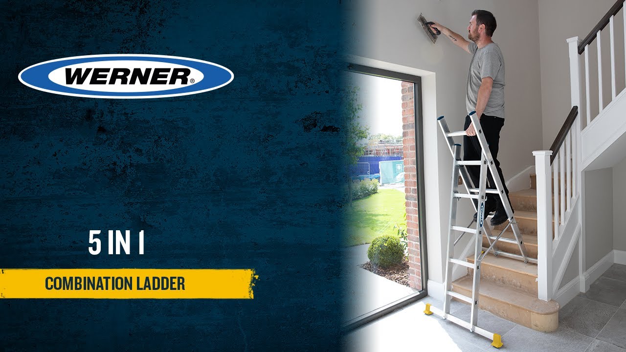 Setting up a Werner 5 in 1 combination ladder