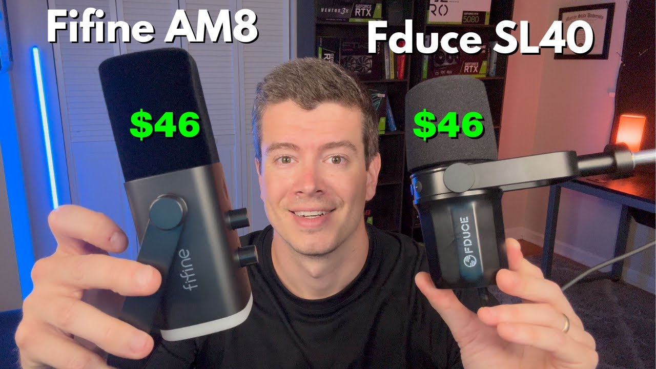 Какой лучший бюджетный динамический микрофон на Amazon? FiFine AM8 против FDUCE SL40