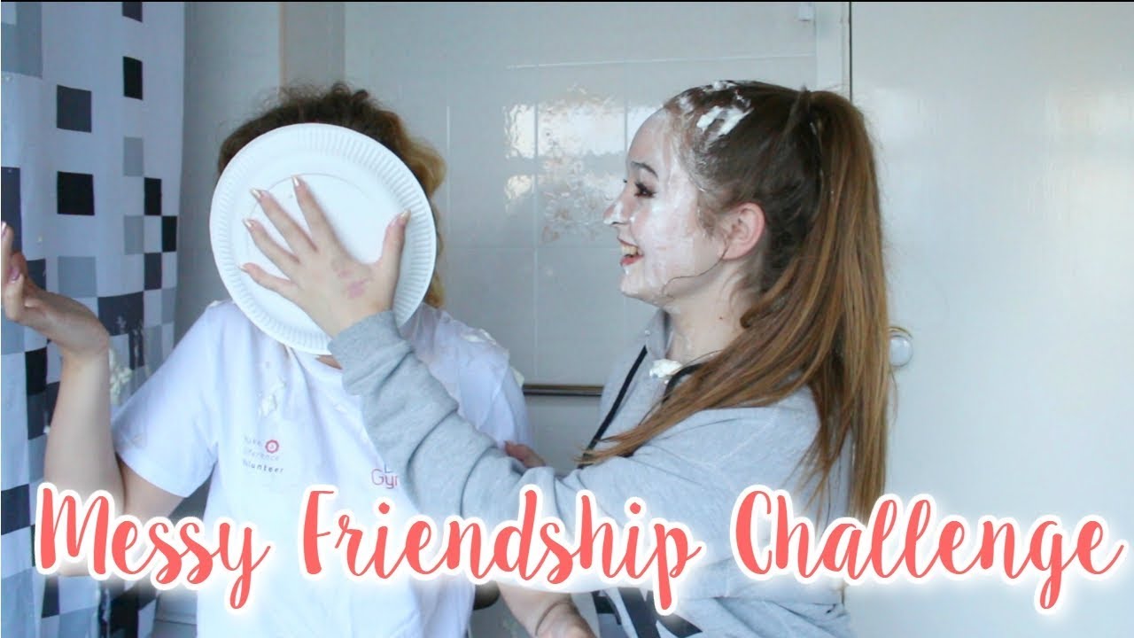 Messy Friendship Challenge With Molly! | Lizzie