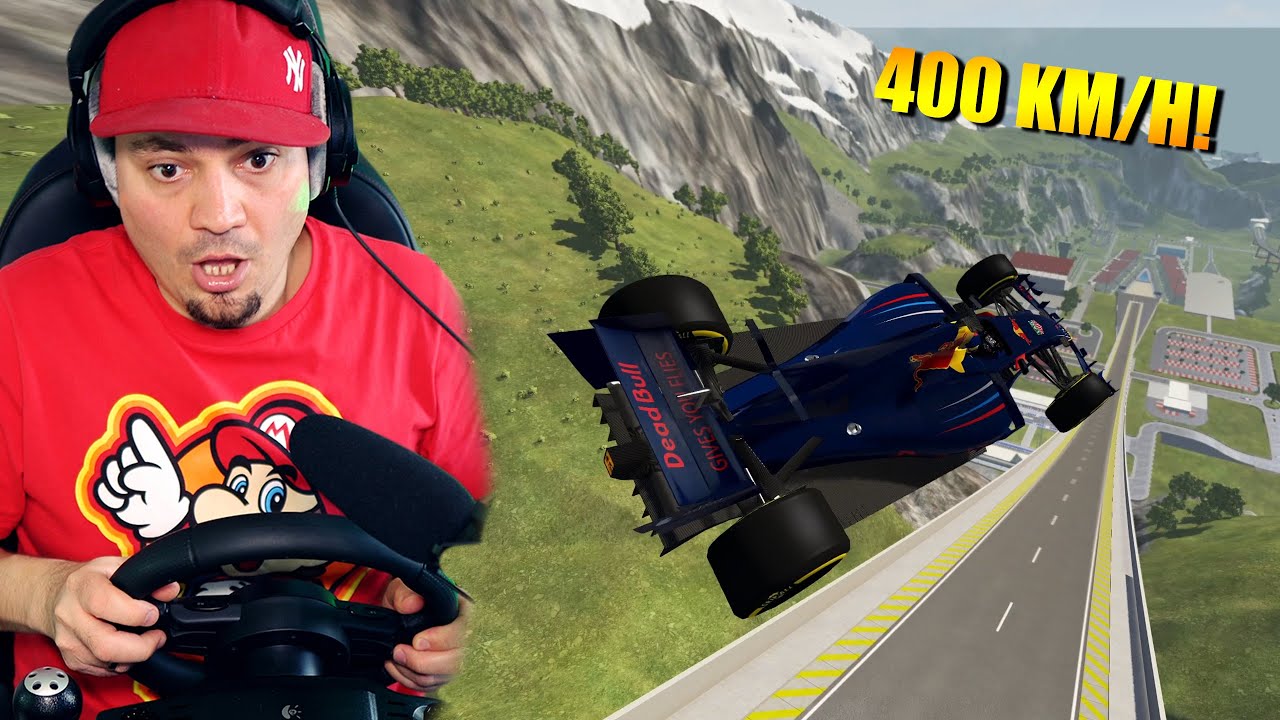 FORMUŁY SKACZĄ 400 KM/H NA SKOCZNI! 🚌 Beam.NG Mody