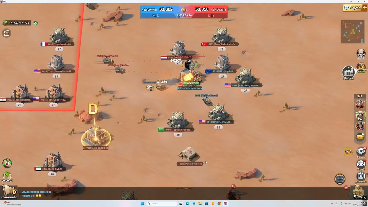 CANYON CLASH RR8(510) vs Tops(493) LAST Z SURVIVAL SHOOTER