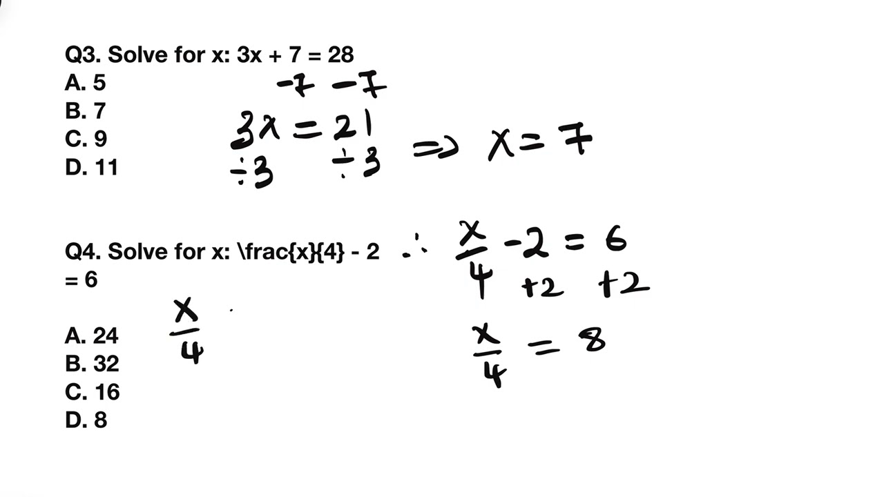 ATI TEAS Solving Multi-Step Equations (Word Problems Included) | Start Here Math