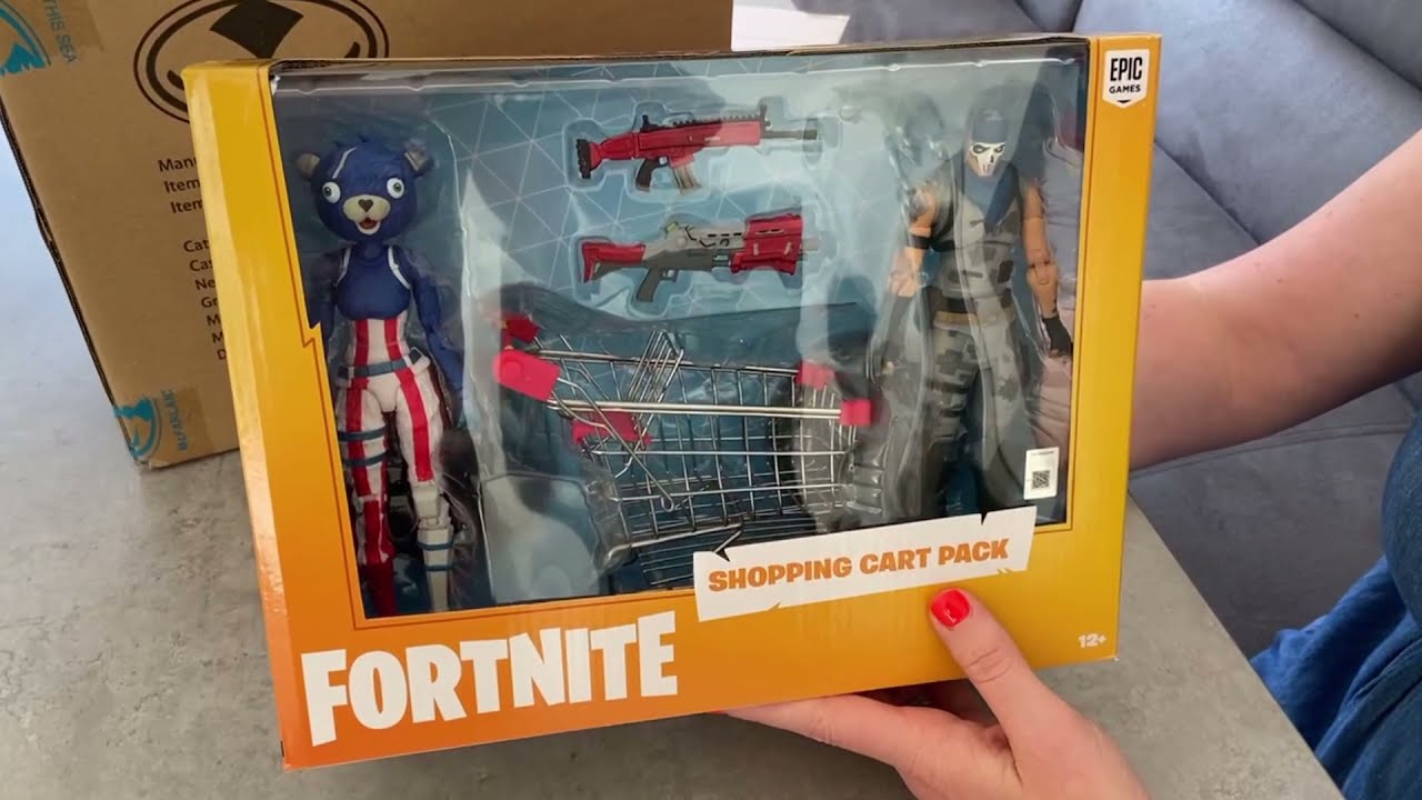 Fortnite Shopping Cart Pack with Fireworks Figure | Toy Unboxing | 10591-9 | 787926105919 | ToySeek