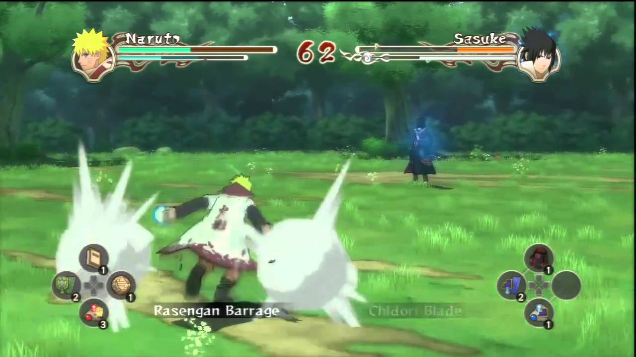 Naruto Ninja Storm 2 - Hokage Naruto VS Akatsuki Sasuke (Round 2)