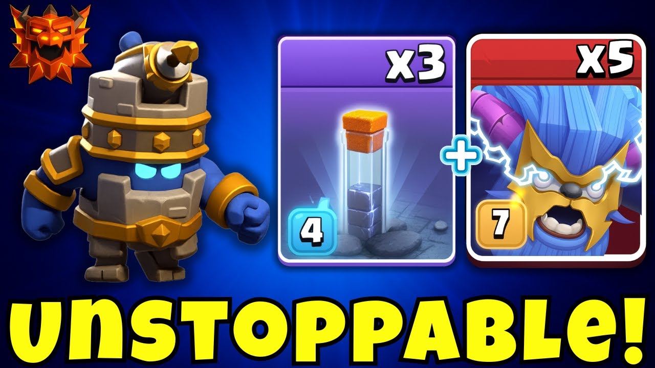 Insane Power! 3 Totem Spell + 5 Super Yeti | Best Rank Battle Attack Strategy (Top Legend Push)