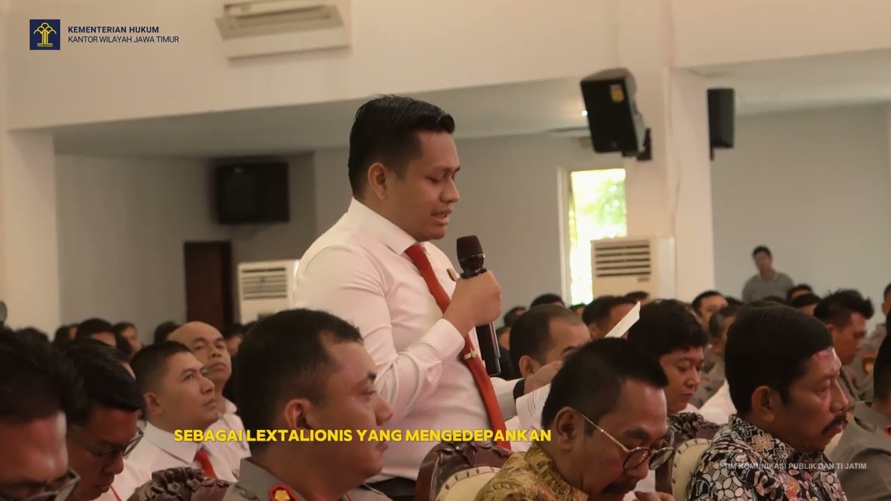Wakil Menteri Hukum RI Sosialisasi Tentang KUHP Nasional #kementerianhukum #kementerianhukumjatim