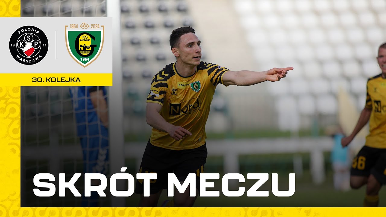Skrót meczu Polonia Warszawa - GKS Katowice 1:2 (28.04.2024)