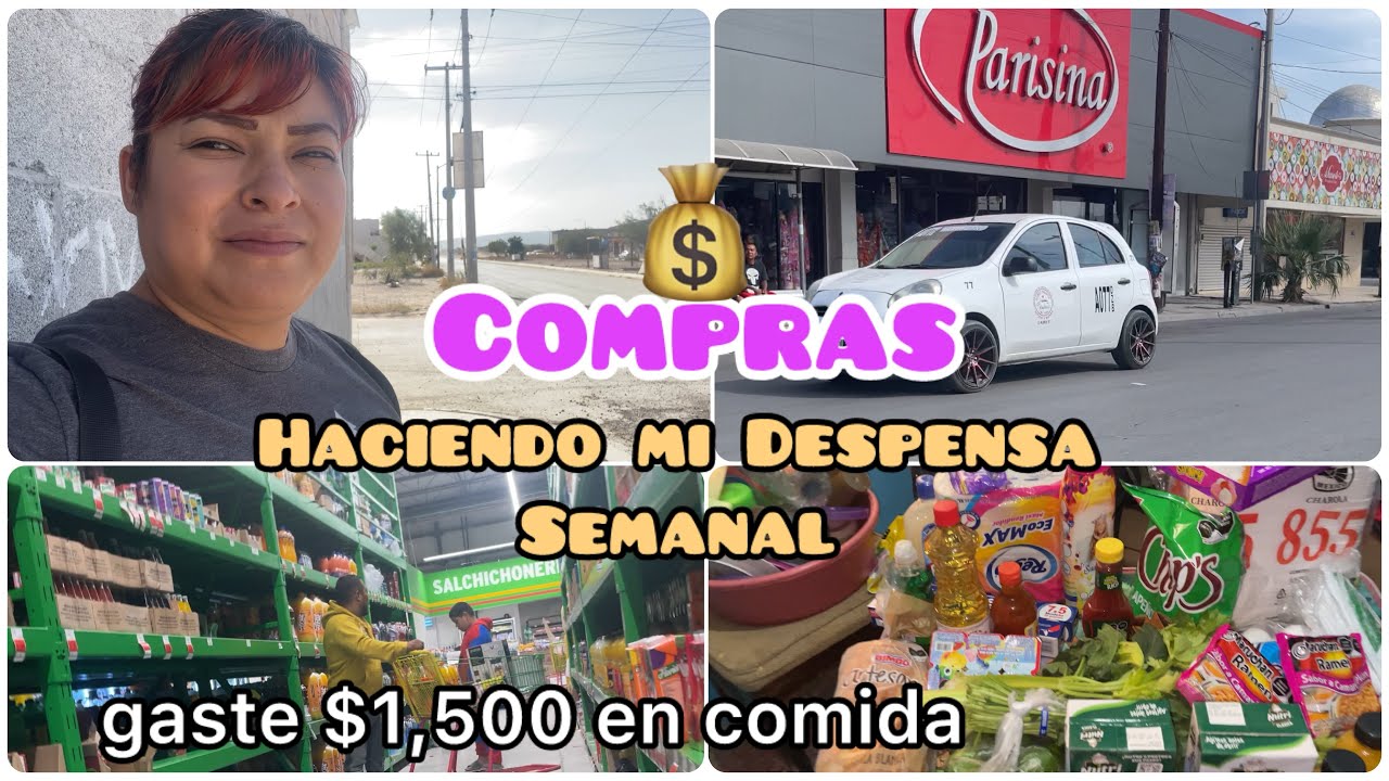 COMPRAS Haciendo La DESPENSA🛒✅GASTÉ $1,500😱BODEGA AHORRERA🙏🏻#amadecasa #hogar#limpieza