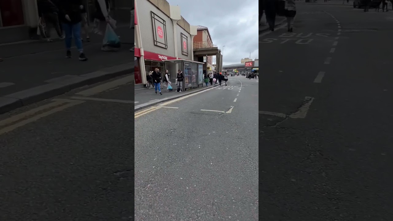 Walking Towards Bank Hey Street in Blackpool