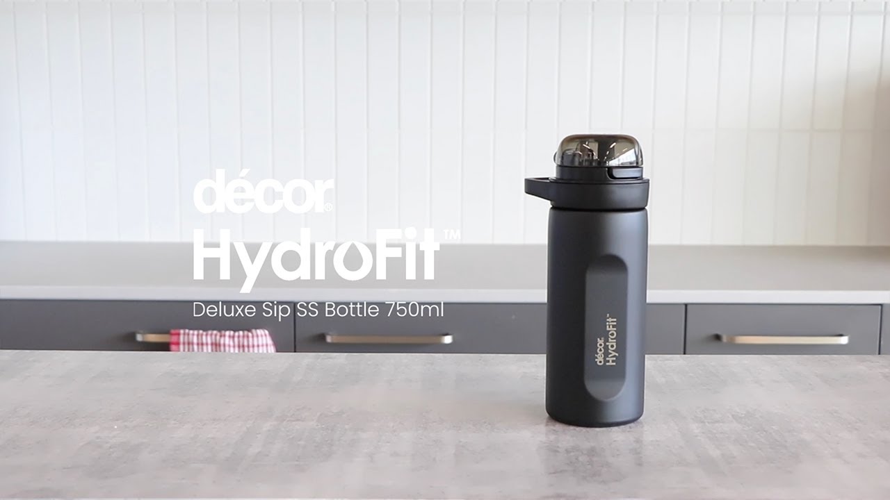 Decor HydroFit Deluxe Sip Stainless Steel Bottle 750ml Care and Usage Guide