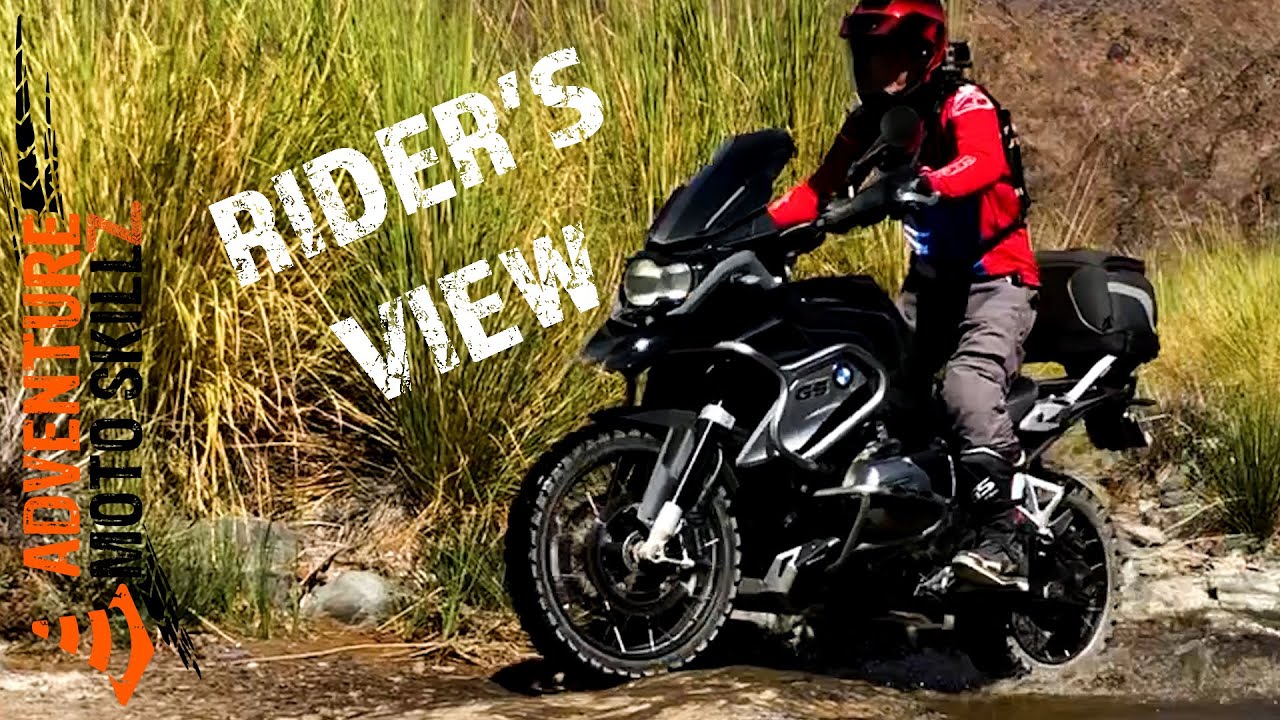 Dry River Bed Rocks Fun On Adventure Motorcycle - Riding BMW R1200GS & R1250GS On Wadi Trails