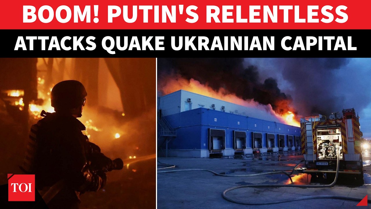 Putin Military 'WIPES OUT' Kyiv; Huge Fire In Ukraine Capital As Russia Hammers Zelensky HQ