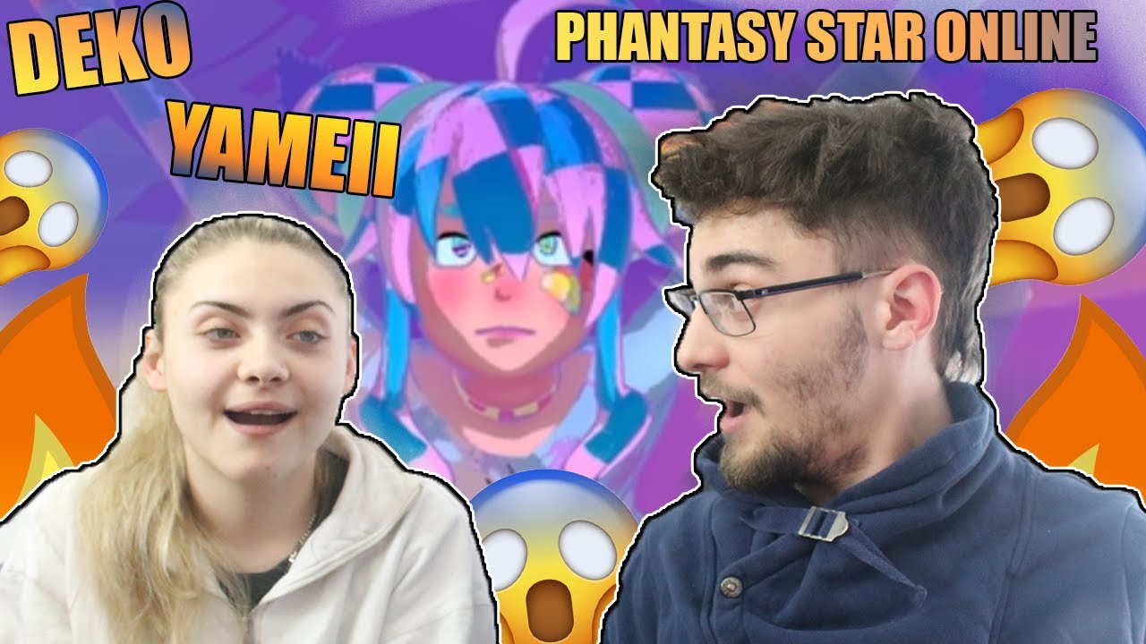 Me and my sister watch deko - PHANTASY STAR ONLINE ft. Yameii (Official Music Video) (Reaction)