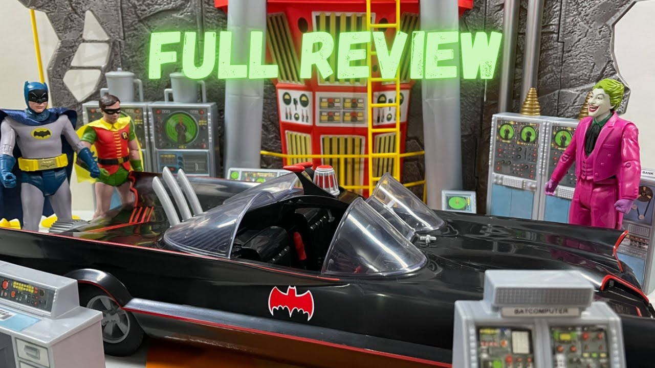 McFARLANE BATMAN '66 FULL REVIEW - FIGURES BATMOBILE BATCAVE