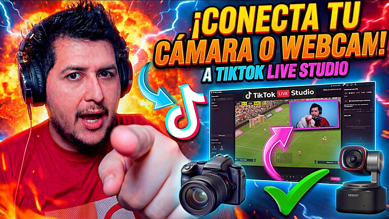 Cómo CONECTAR una CÁMARA a TikTok Live Studio en PC | Configuración (Camara +  Gameplay) Pasó a Paso